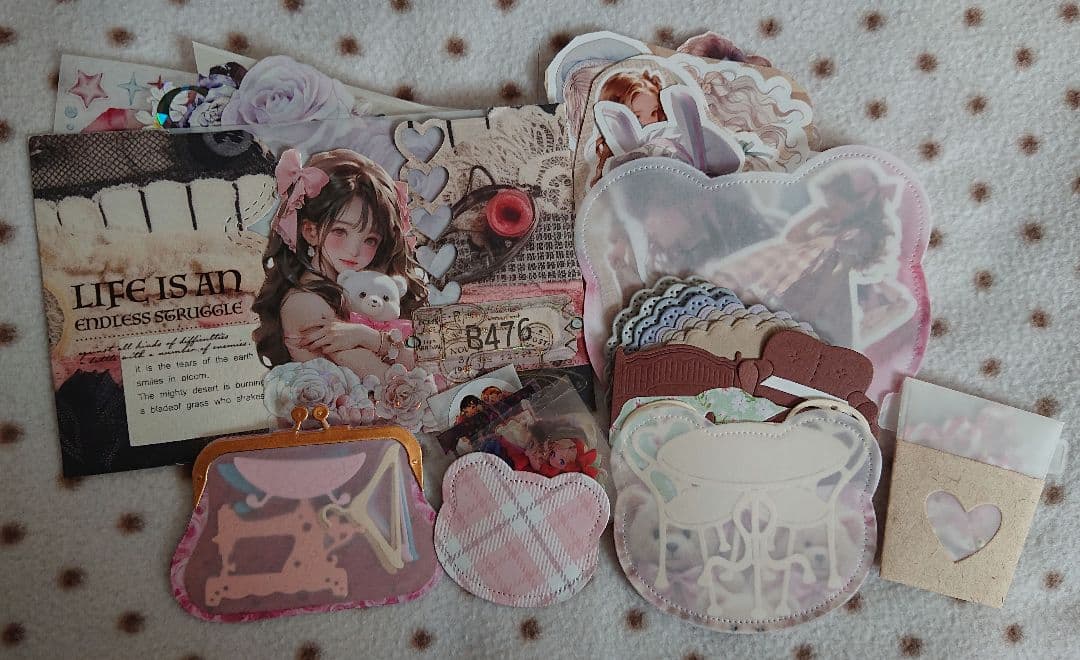 くまちゃんおすそ分けファイル 紙ものno.25 おすそ分けポケット テディベア