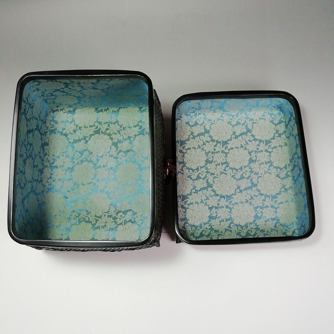 Ｓ３０４　御所籠　『竹工　島田竹宝斎作』『茶器揃』　共箱　茶道具