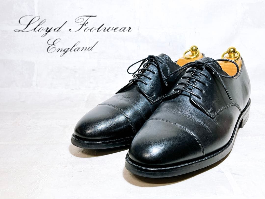 英国製【極美品】ロイドフットウェア 高級 ストレートチップ ビジネス UK7.5