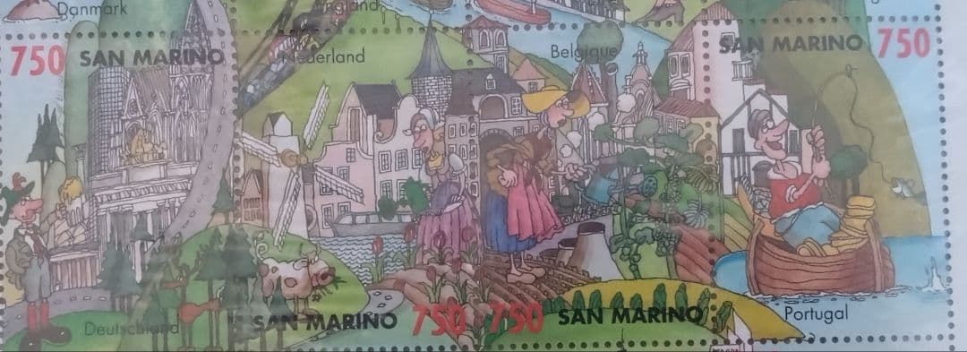 激レア　サンマリノ　 1993年 EC加盟12カ国 海外　外国　記念切手シート