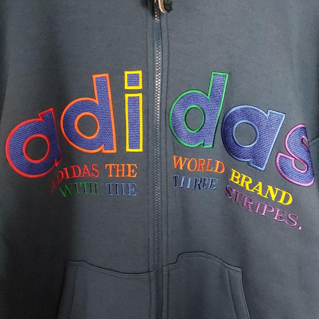 【adidas】80s アディダス デサント製 フルジップ ボアジャケットXL