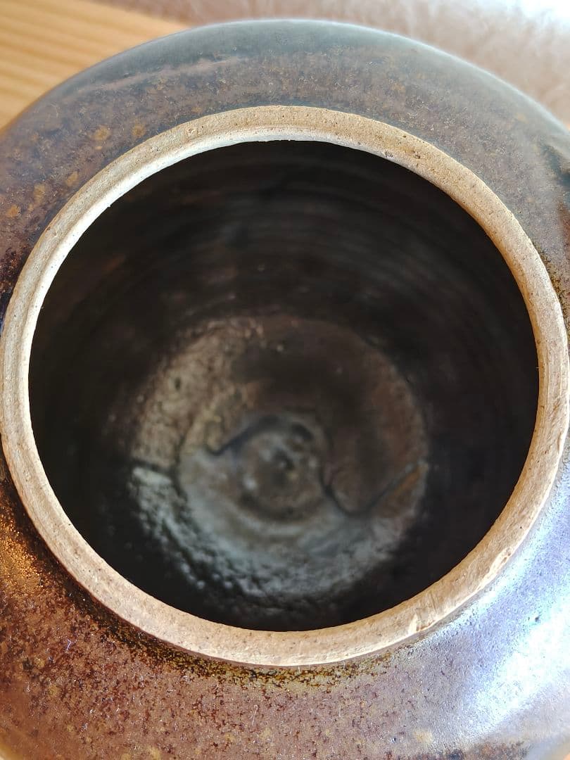 出西窯　古作　丸文土瓶　島根民藝　民芸　土瓶　バーナード・リーチ　濱田庄司