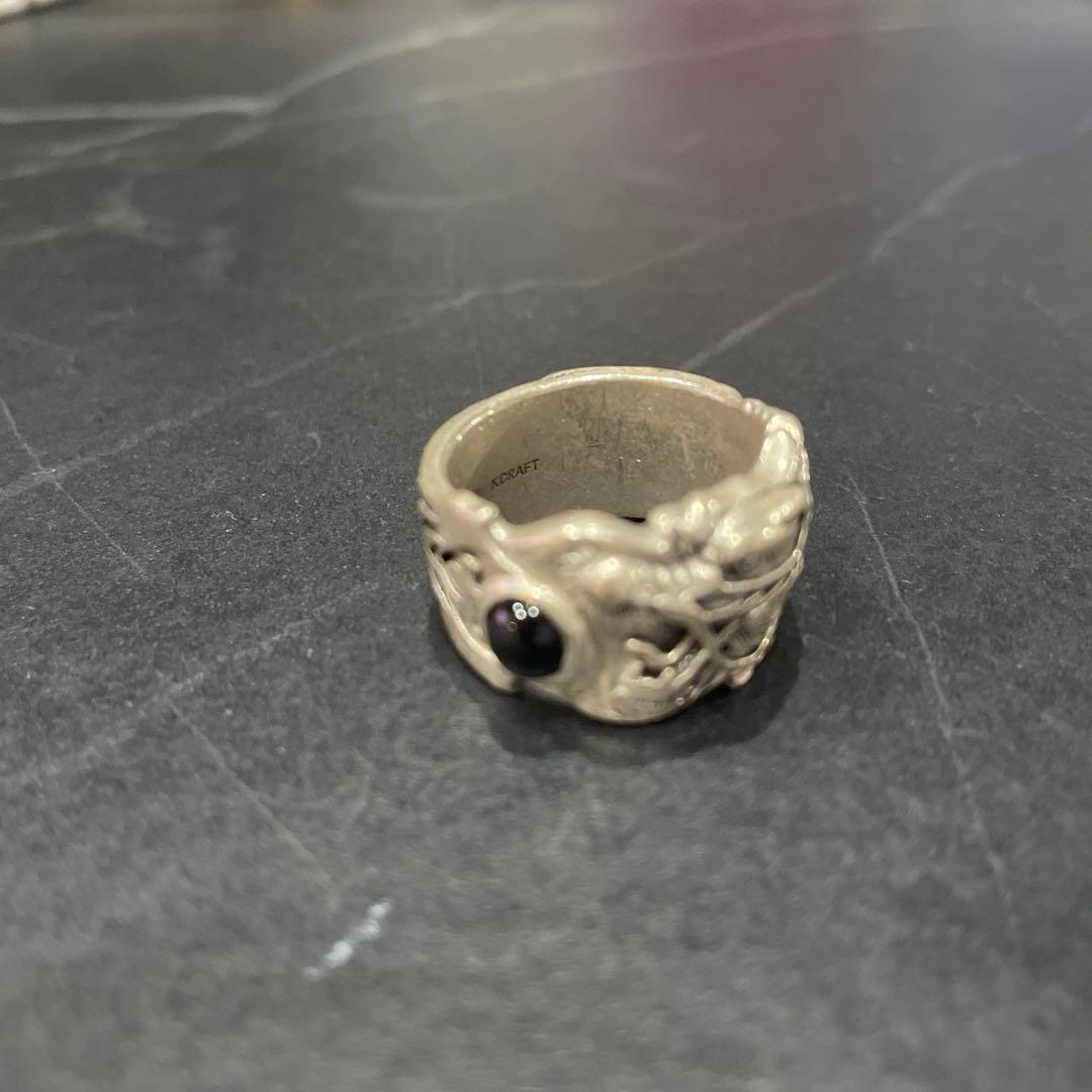 k-smithシルバーリング ブラックストーン