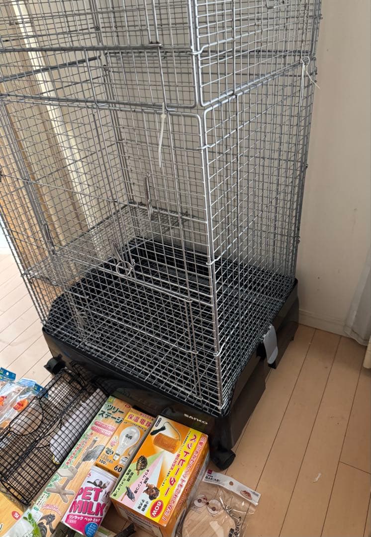 三晃商会　イージーホーム 60 ハイメッシュ　ブラック　２段重ね