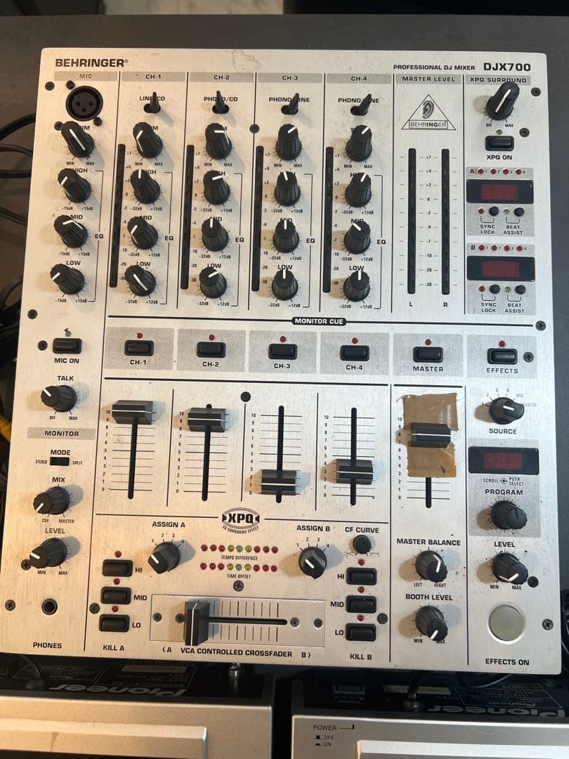 K パイオニアCDJ-100S×2,ベリンガー PRO MIXER DJX700