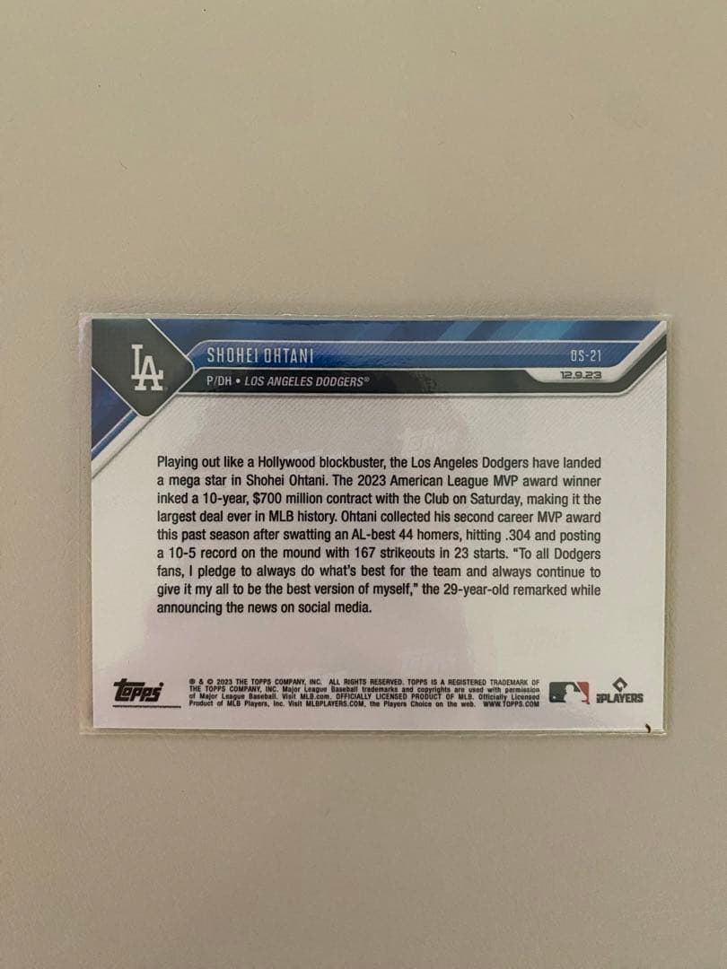 2023 topps now 大谷翔平 OS-21SP/23/21 3枚セット