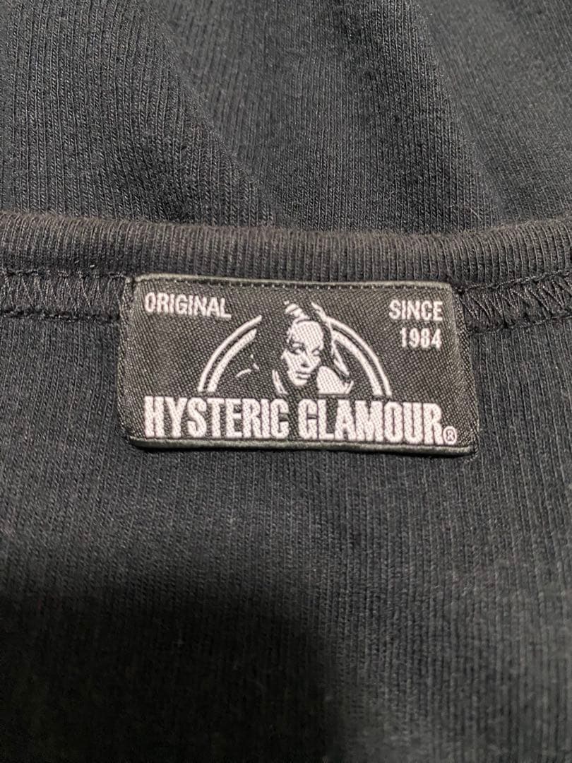 Hysteric Glamour ブラック タンクトップ プリントロゴ