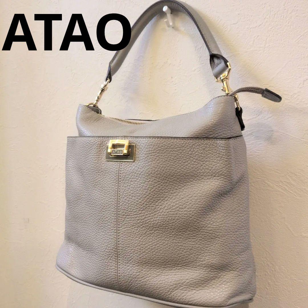 HKTA！アタオ ハンドバッグ ゴールド金具