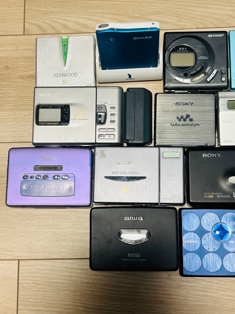MDプレーヤーとカセットプレーヤーのセット ジャンク