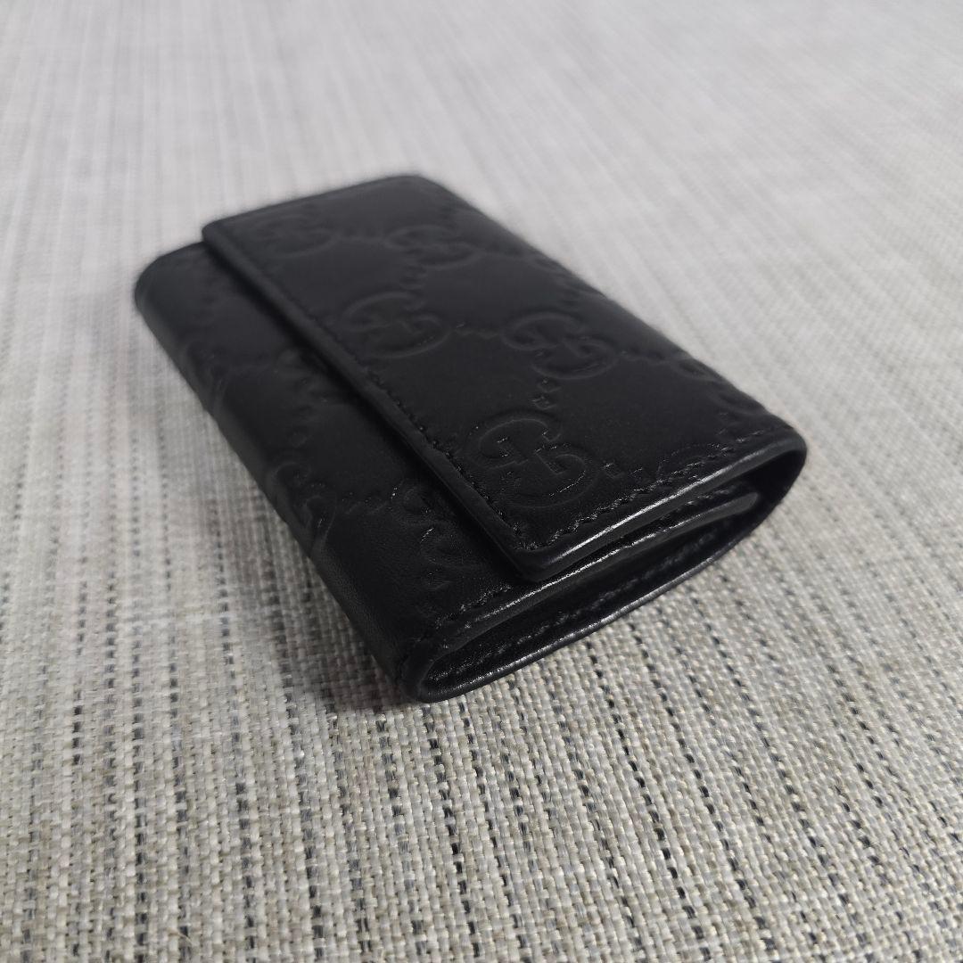 極美品　GUCCI　グッチ　6連　キーケース　グッチシマ　シマライン　レザー