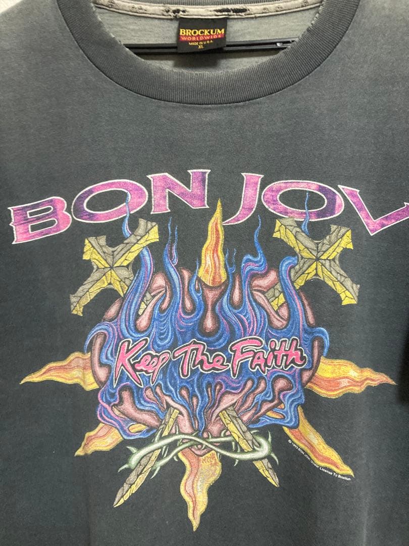 雰囲気◎1993 BON JOVI Keep The Faith Tシャツ XL