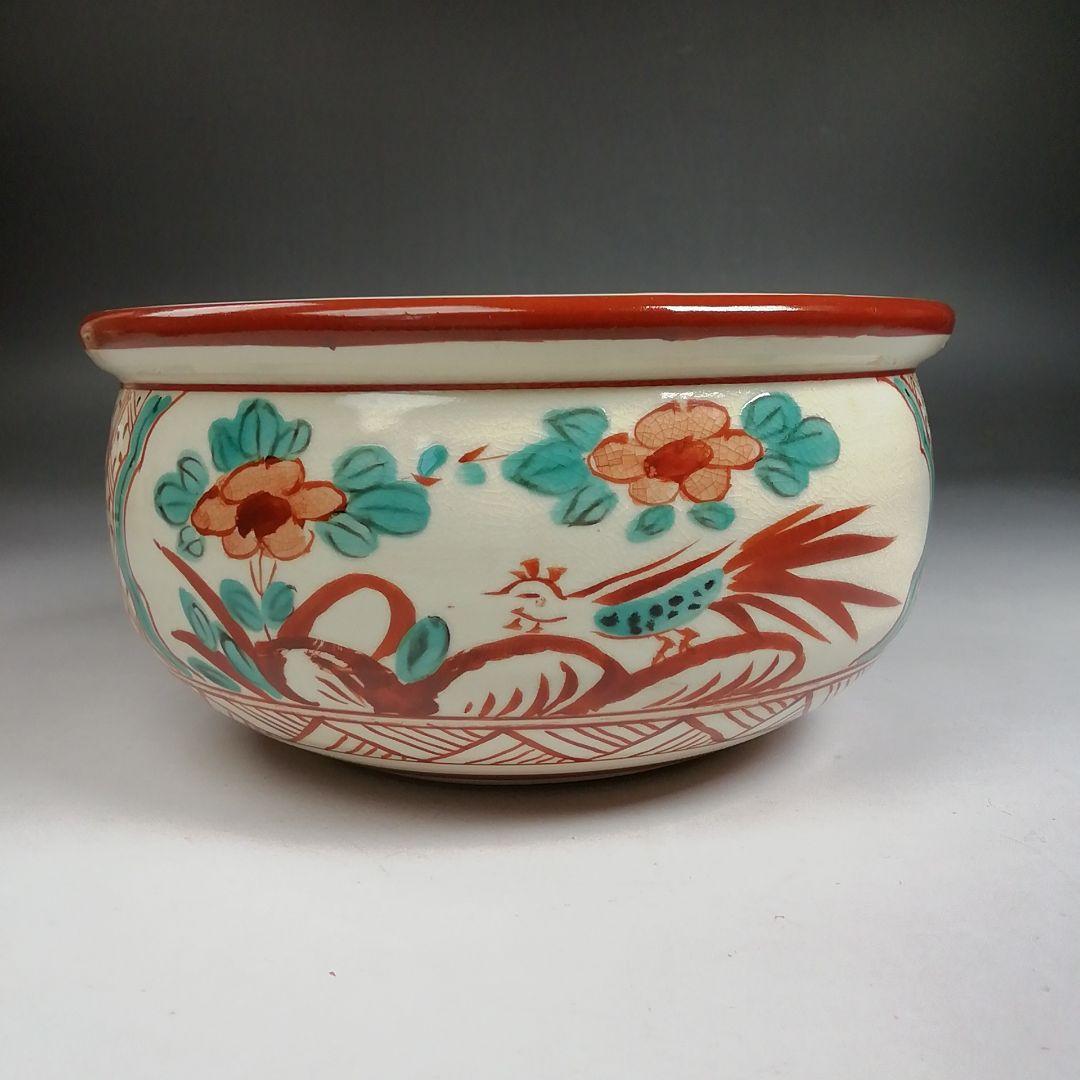 Ｔ９５２　皆具　『赤絵　皆具』『原平窯　加藤昌山 造』　共箱　茶道具