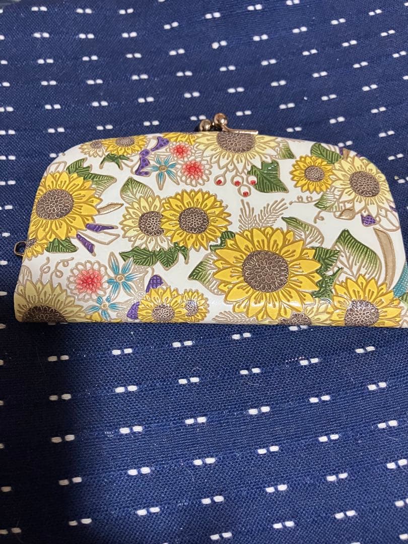 文庫屋大関　天溝がま口　ひまわり