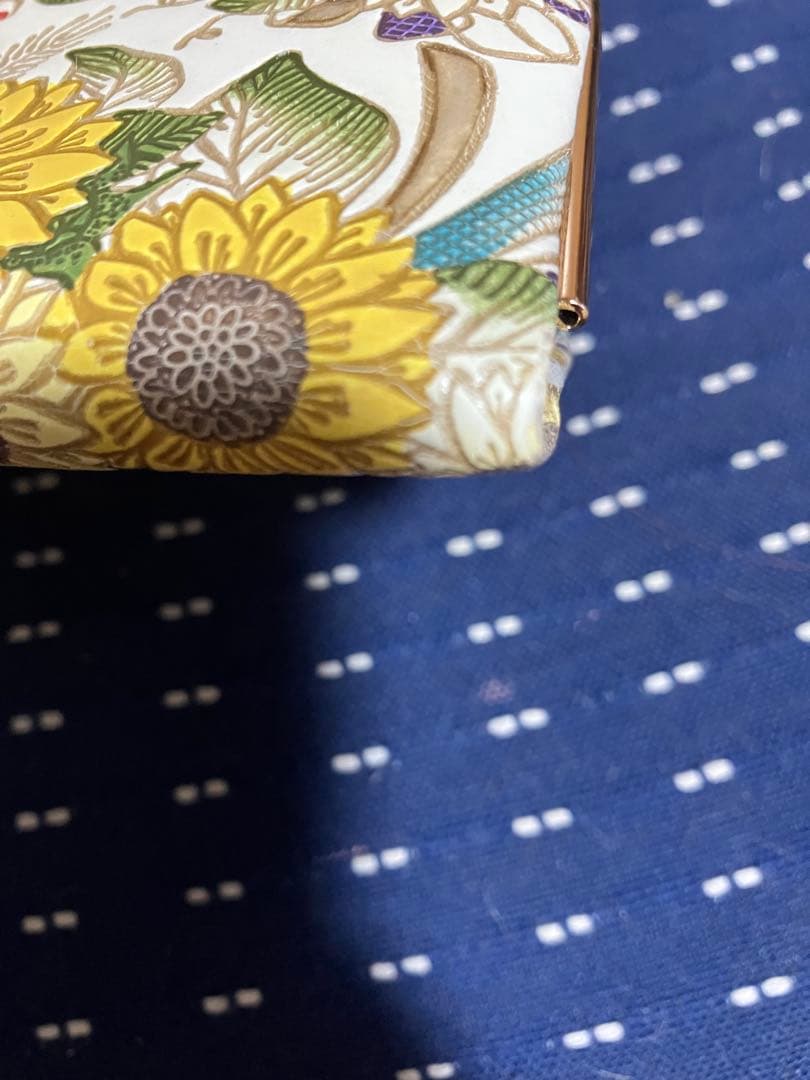 文庫屋大関　天溝がま口　ひまわり