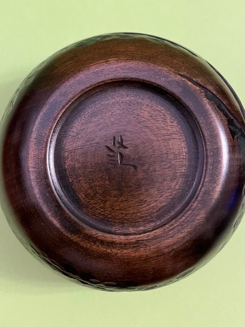 川添日記　散歩の友　お弁当　草木彫　漆