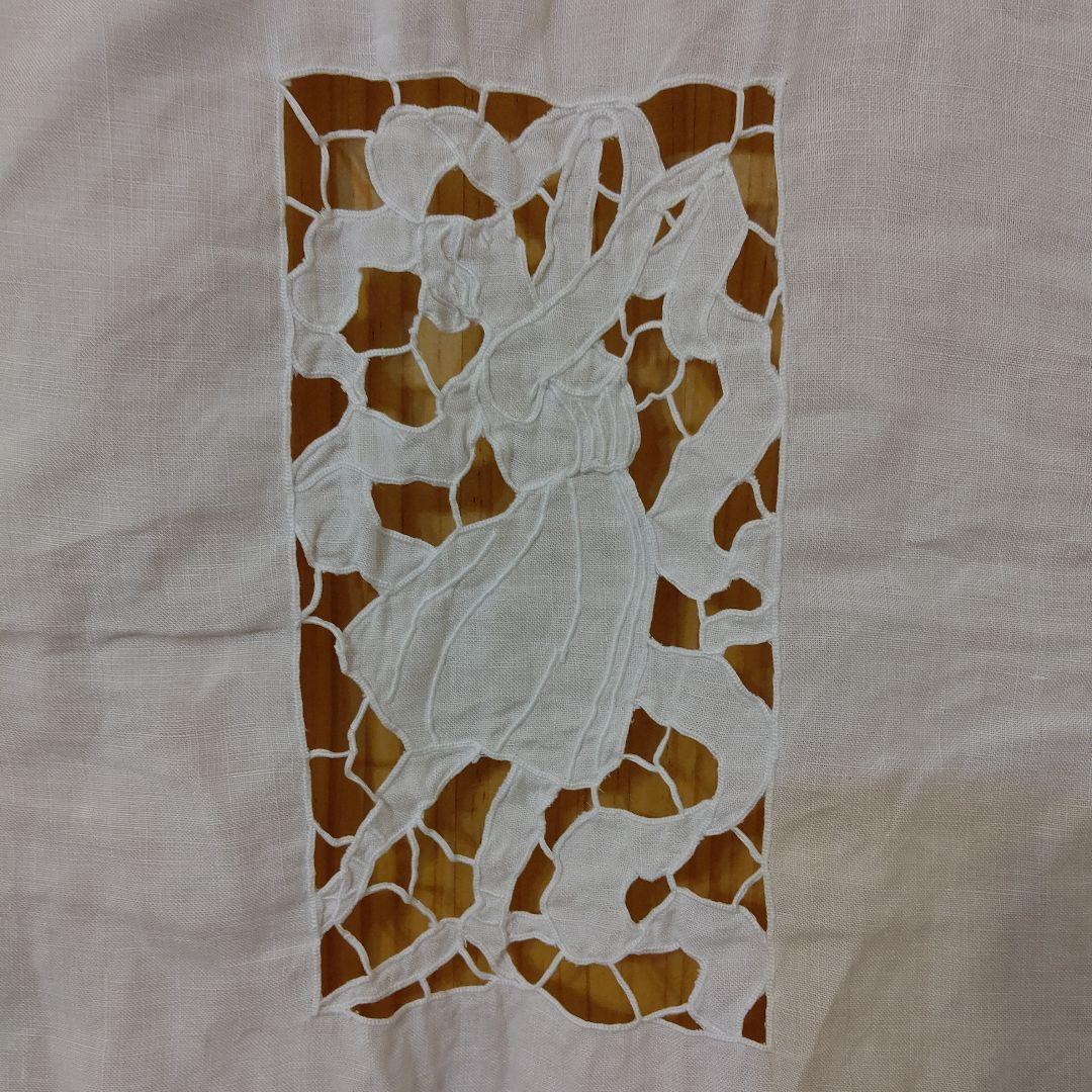 リネン アンティークレース カーテン／のれん 貴婦人 女性