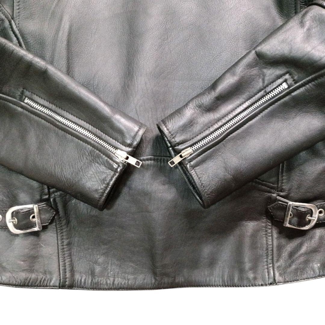 2XL✨Liugoo Leathers ボアライナー付 サイドジップ ライダース