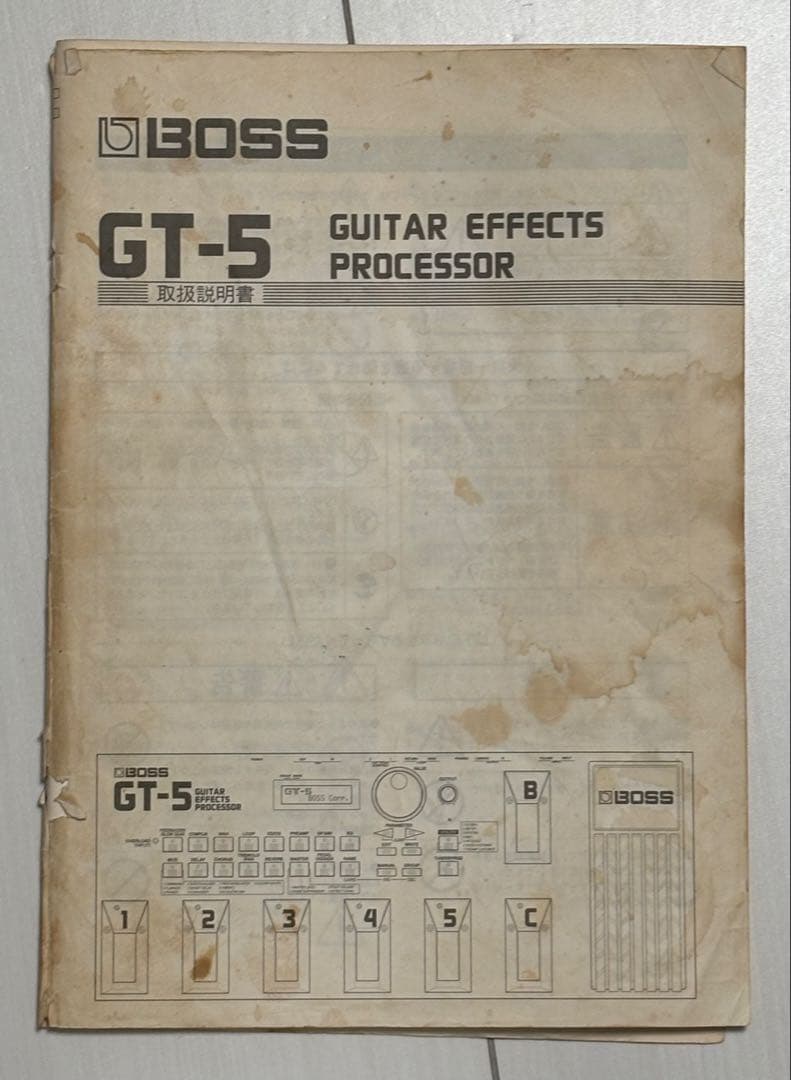 BOSS GT-5 マルチエフェクター　専用ソフトケース付き