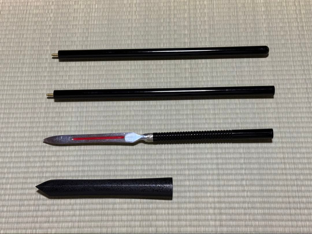 槍　やり　3本継　鞘付き　模造刀　模擬刀　美術刀　舞踊　大衆演劇　芝居