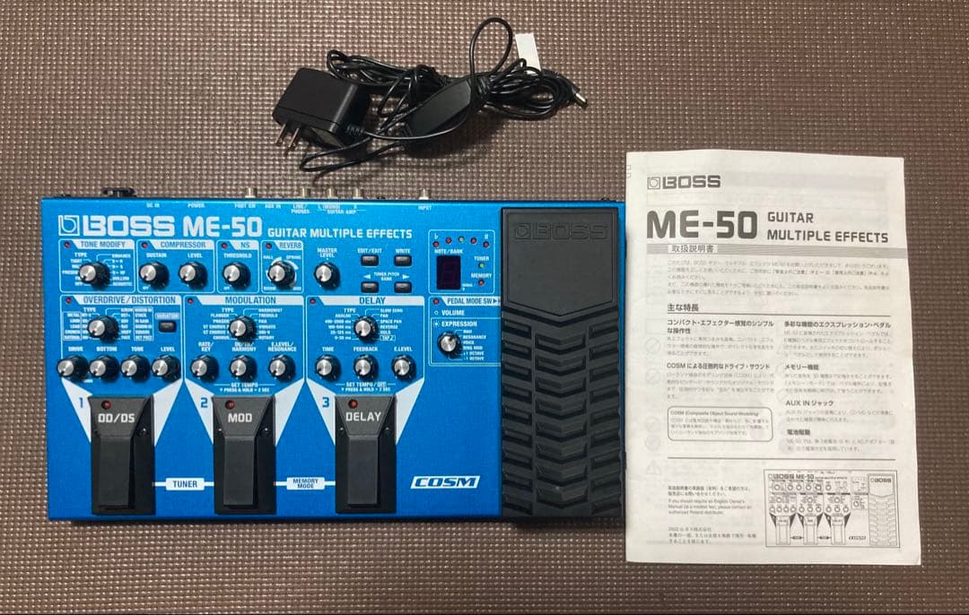 【美品】BOSS ME-50 マルチエフェクター 電源ケーブル付 動作確認済