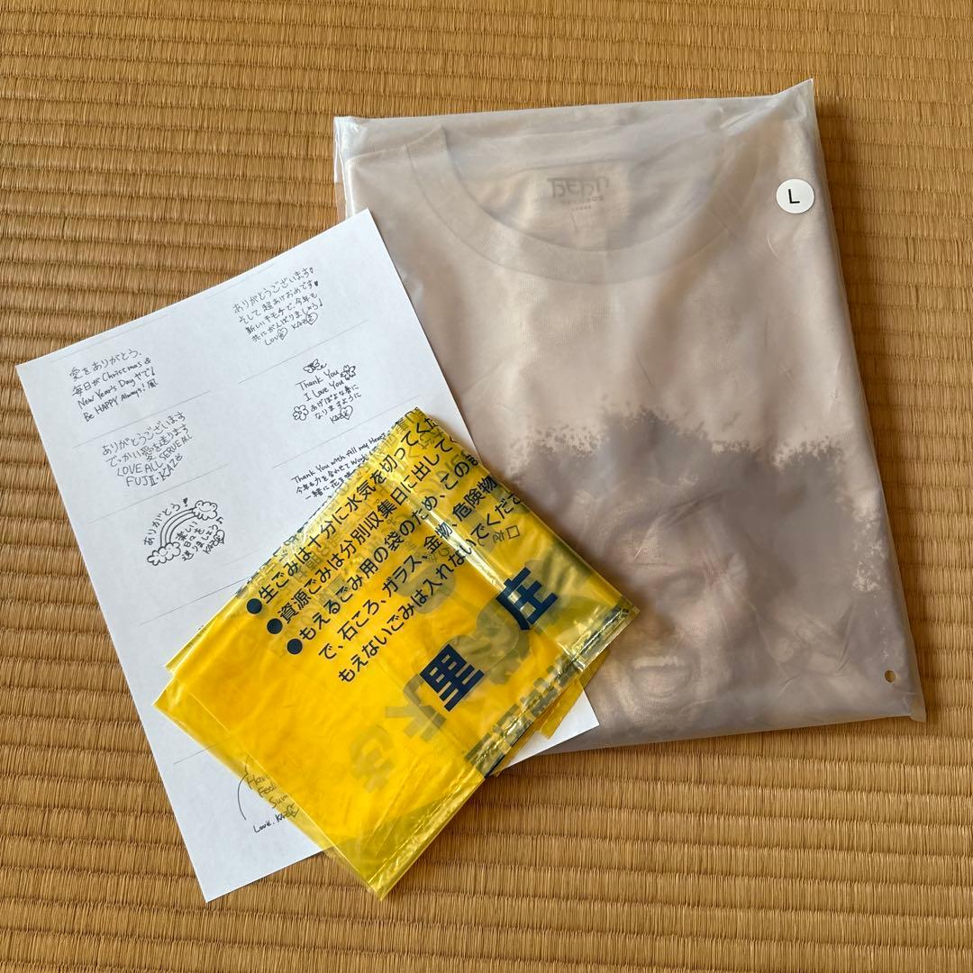 藤井風 FujiiKaze ロンT プレマ長袖ベージュLロングTシャツおまけ付き