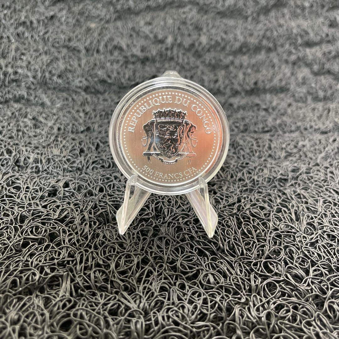 2021年コンゴ「シルバーバックゴリラ」純銀 1オンス