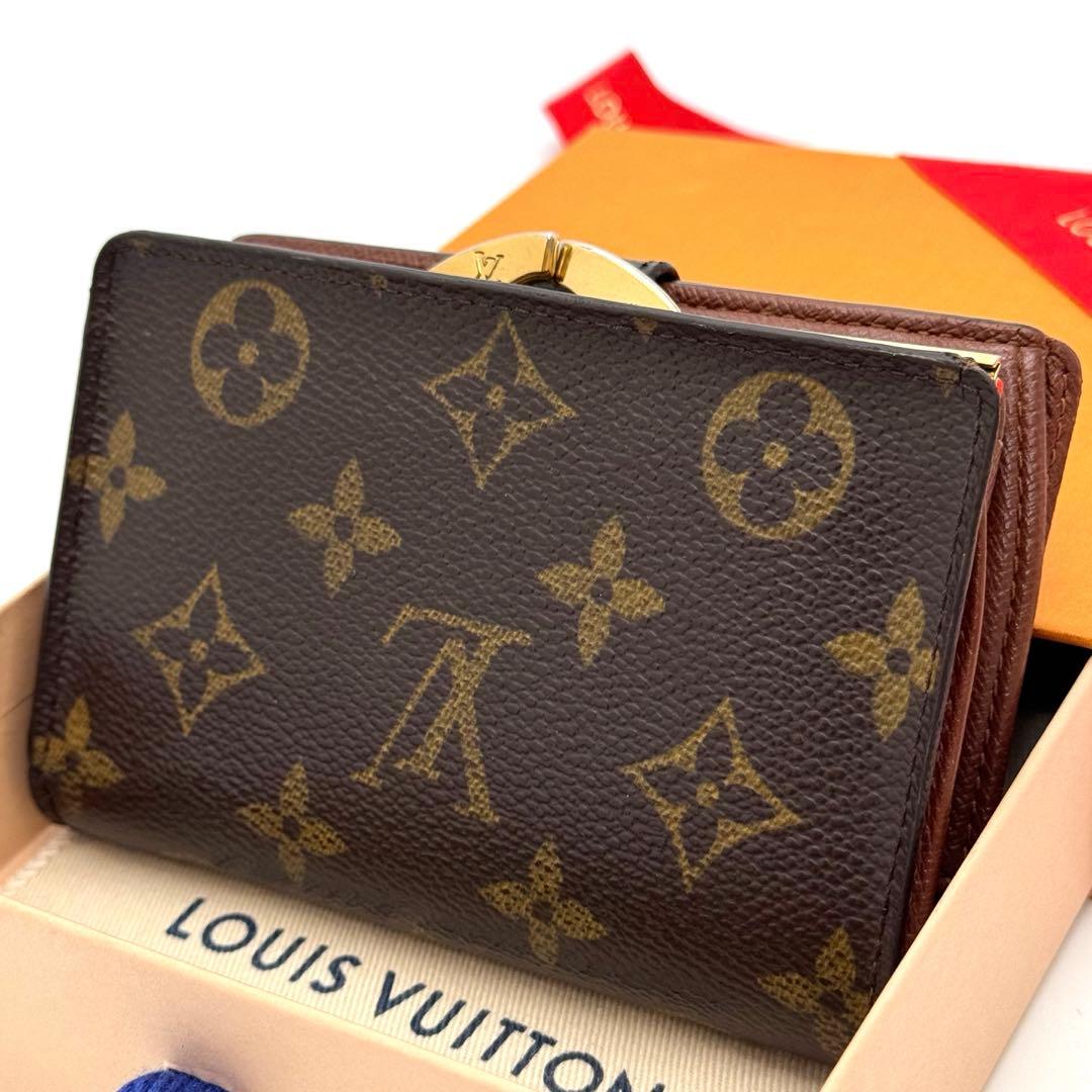 美品✨️ルイヴィトン　モノグラム　ヴィエノワ　二つ折り財布　財布　コンパクト