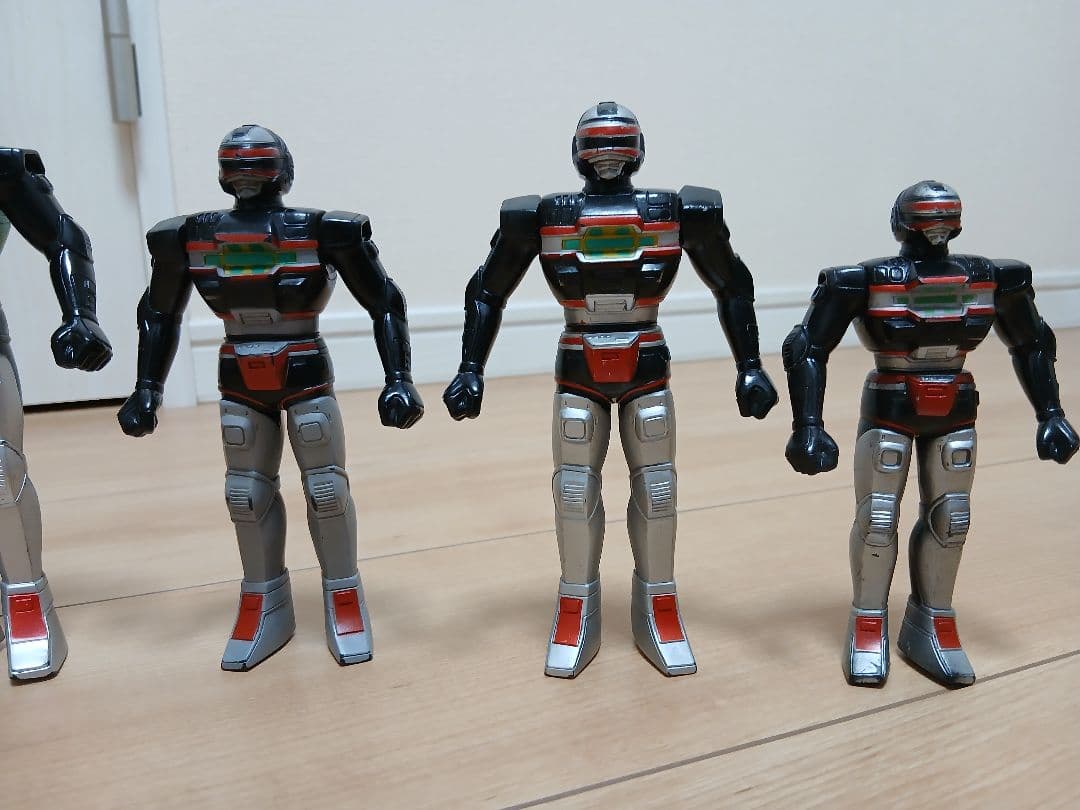 当時物 ソフビ人形 宇宙刑事シャリバン シャイダー ジャスピオン スピルバン