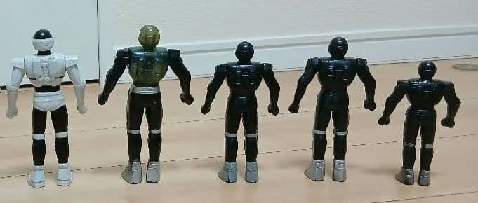 当時物 ソフビ人形 宇宙刑事シャリバン シャイダー ジャスピオン スピルバン