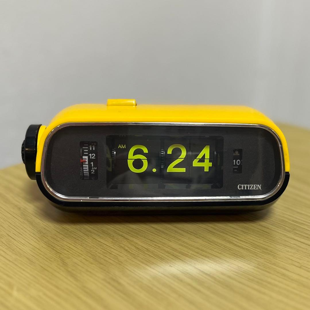 【整備済み動作正常】レア品 CITIZENパタパタ時計 ハイリーフ・コニー