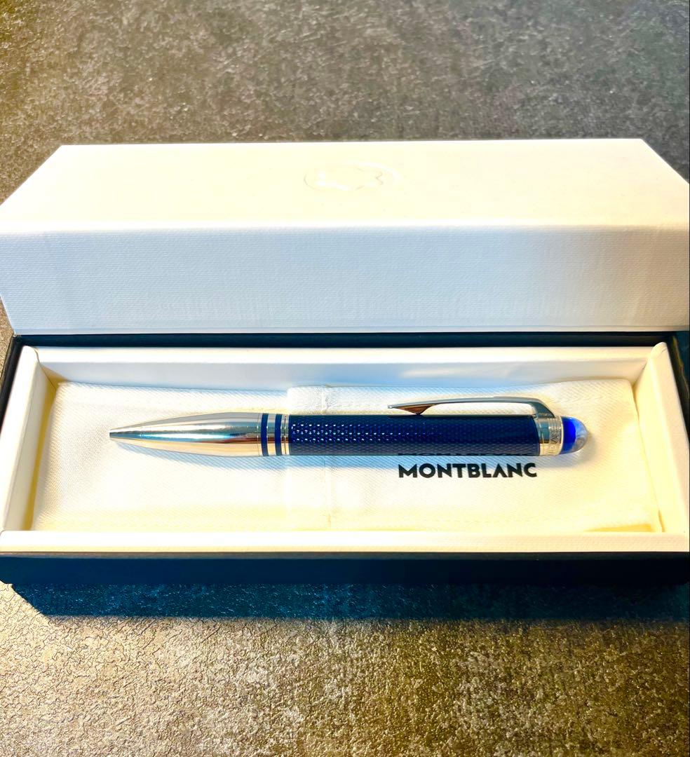 【希少】MONTBLANC スターウォーカー ブルー・プラネットメタルボールペン