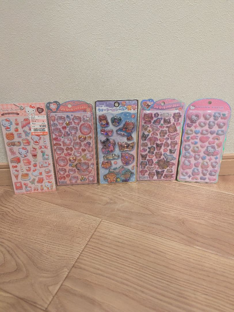 キャラクター・スイーツシール5枚セット