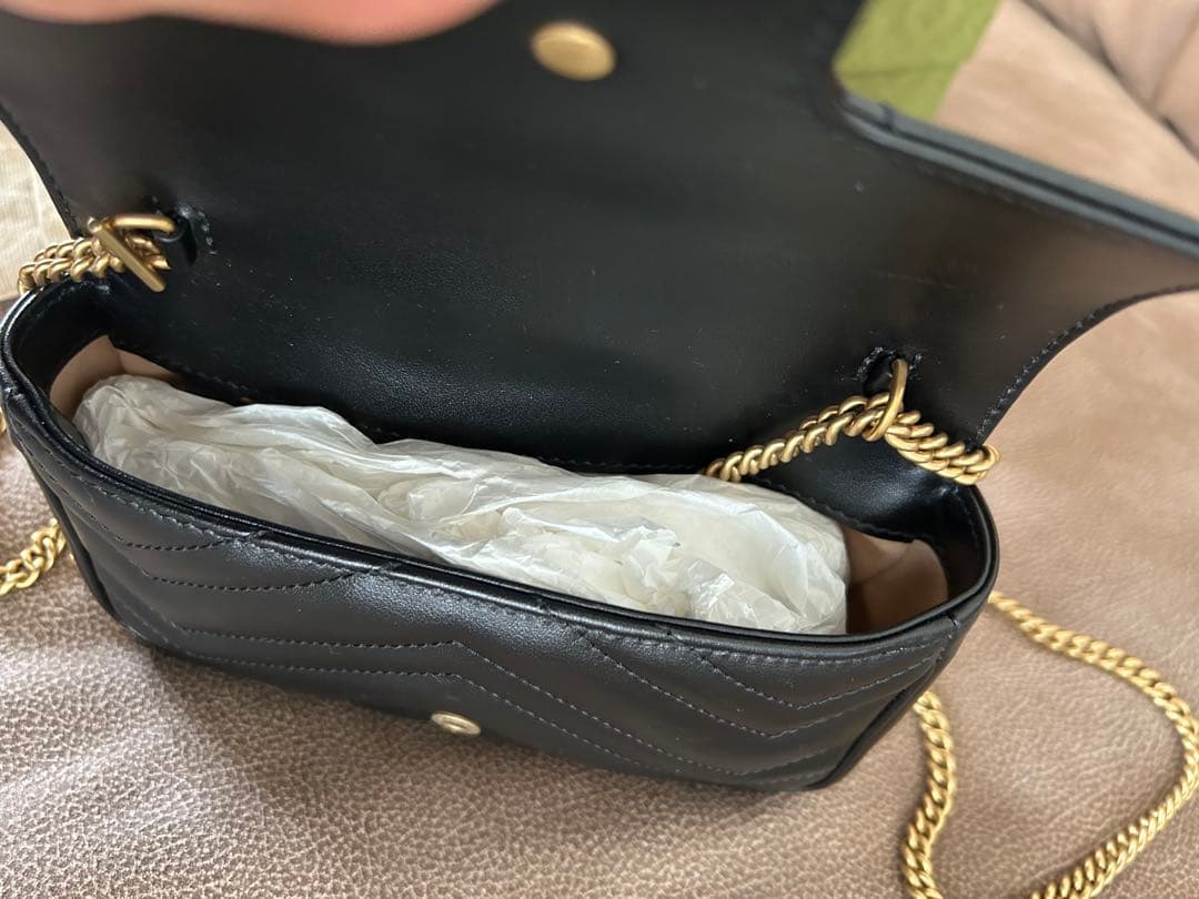 超美品　GUCCI マーモント スーパーミニバッグ すり替え防止対策済み
