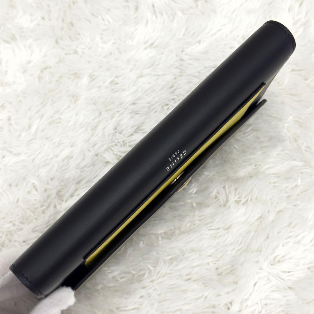 新品級✨CELINE セリーヌ トライフォールド 三つ折り 財布 ブラック