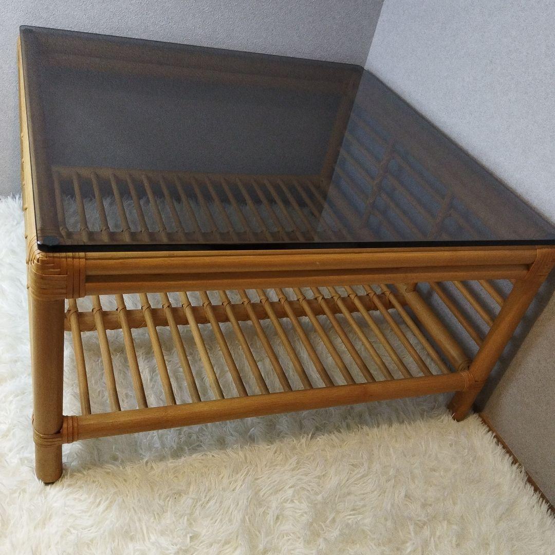 未使用級　カサブランカ　CADENZA カデンザ　センターテーブル　高級　ラタン