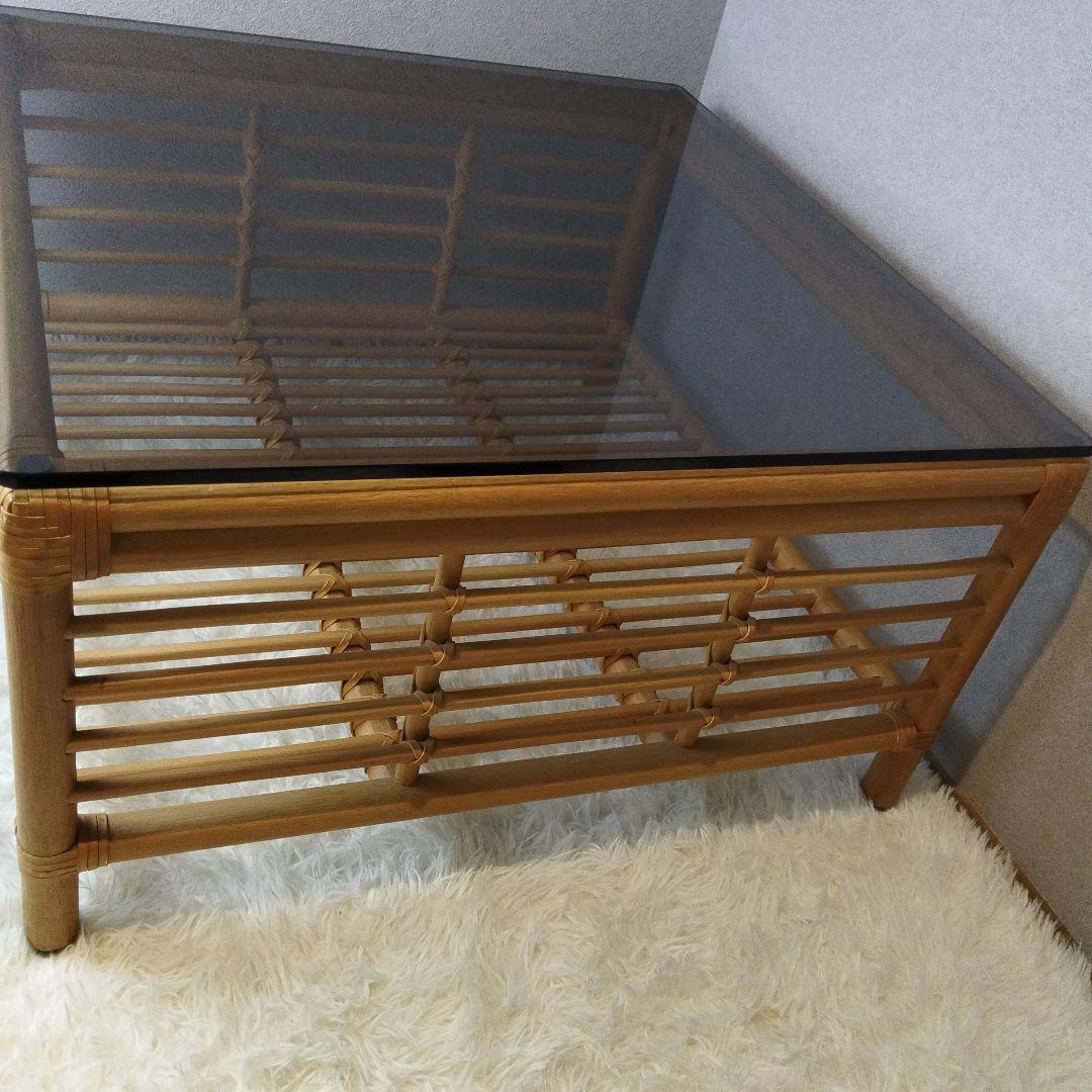 未使用級　カサブランカ　CADENZA カデンザ　センターテーブル　高級　ラタン