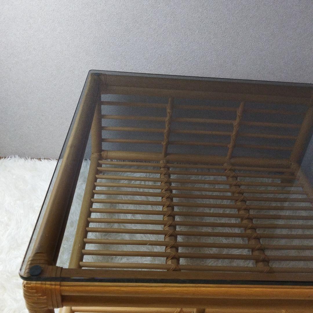 未使用級　カサブランカ　CADENZA カデンザ　センターテーブル　高級　ラタン