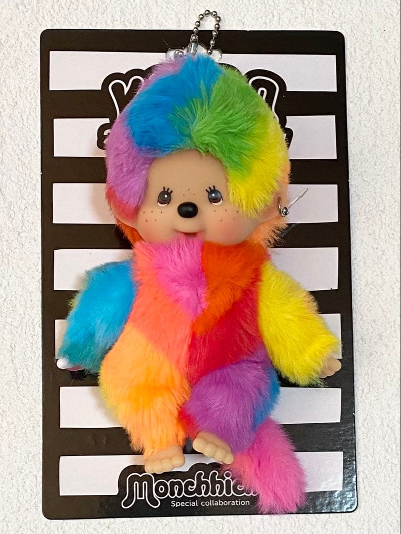 【配色 良】モンチッチ カエチッチ カラフルレインボーキーチェーン 木村カエラ