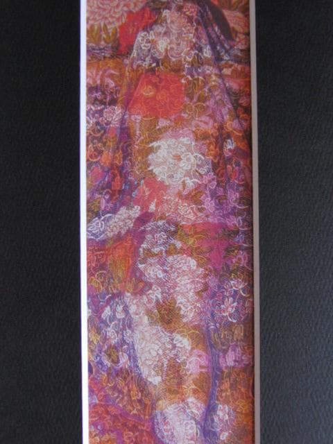 稲垣考二、花模様、希少な画集より、新品高級額、額装付、状態良好