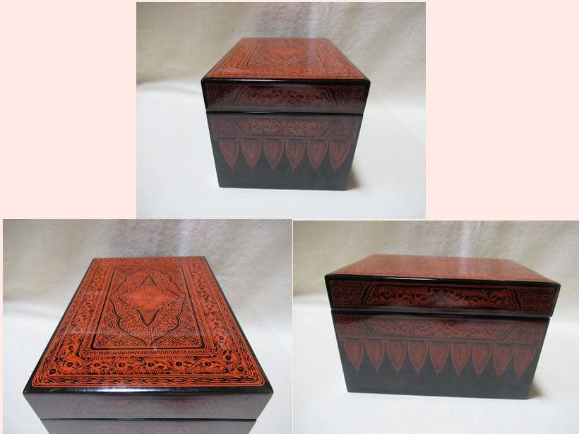 茶道具　きんま塗　茶箱　道具皆揃い