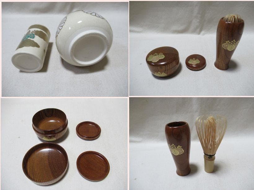 茶道具　きんま塗　茶箱　道具皆揃い