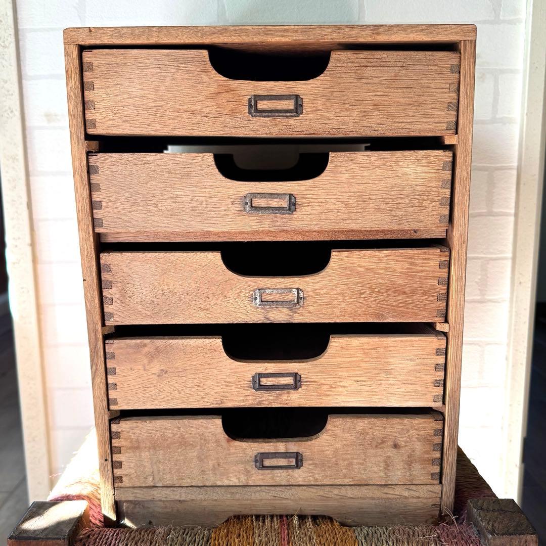 小引き出し　レトロ　小道具　ミニチェスト　剥離　ヴィンテージ