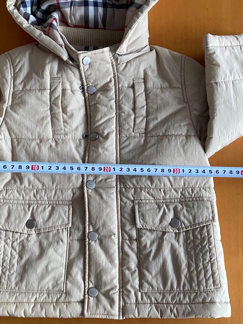 日本製BURBERRY フード付アウター 90cm バーバリージャケット