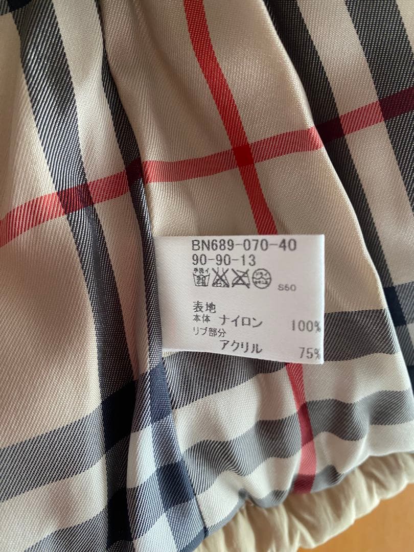 日本製BURBERRY フード付アウター 90cm バーバリージャケット