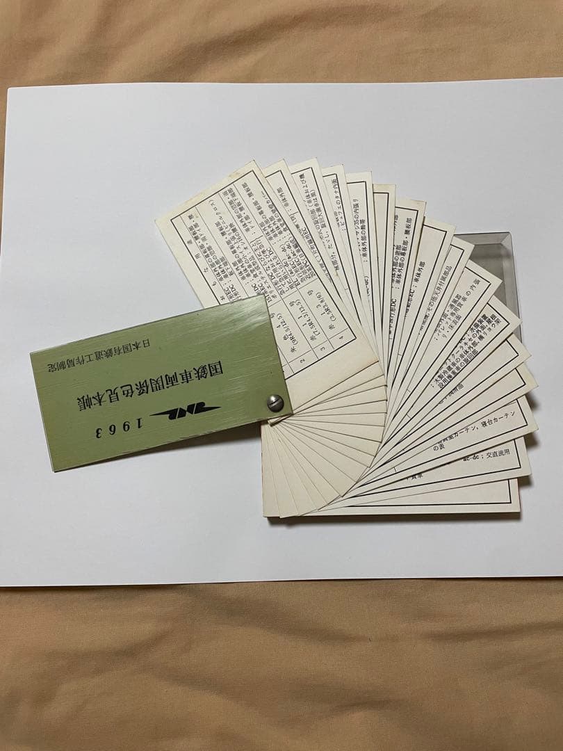 1963年 国鉄車両関係色見本帳