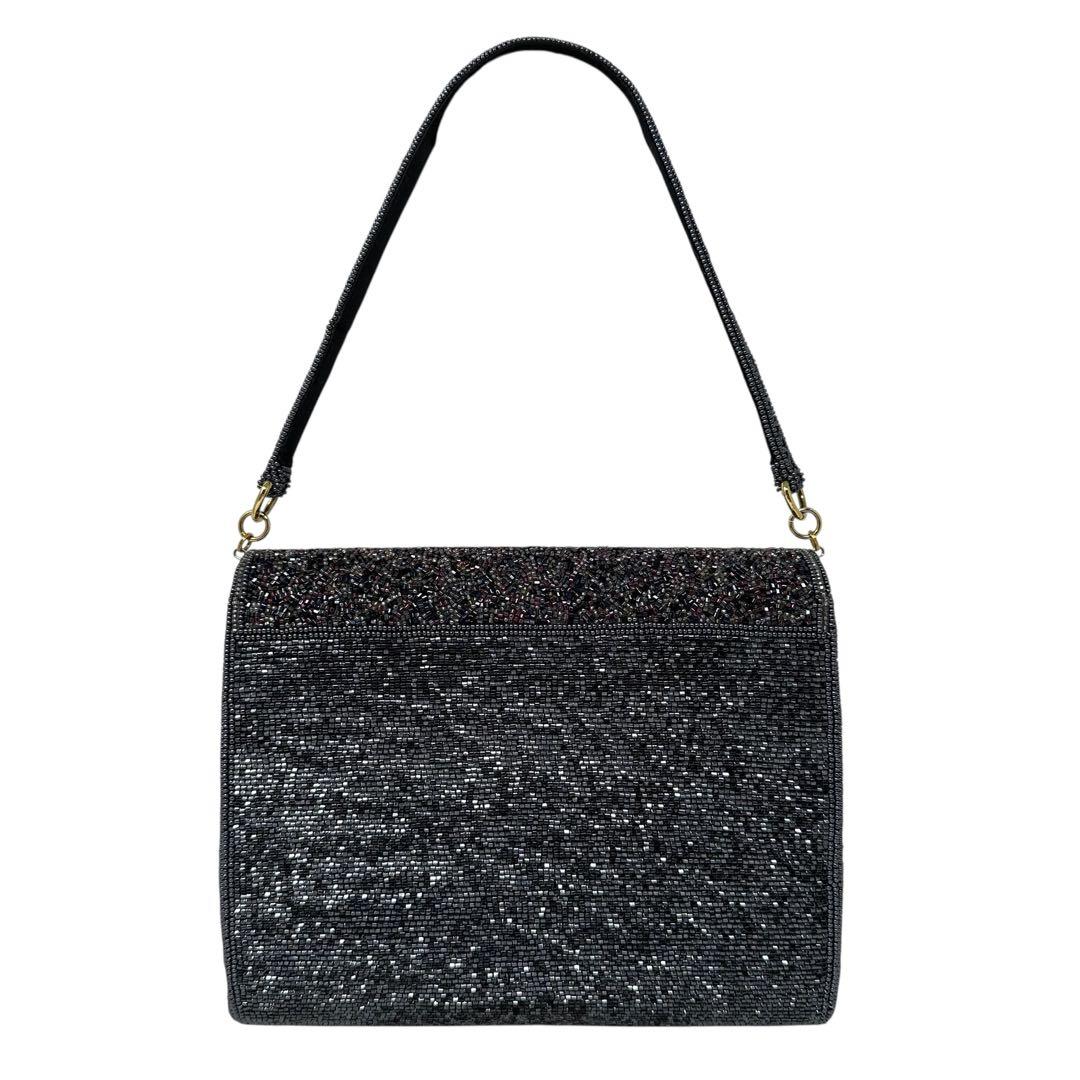 【美品】 KATORIYA ビーズバッグ 2way ショルダー付き 希少 h6