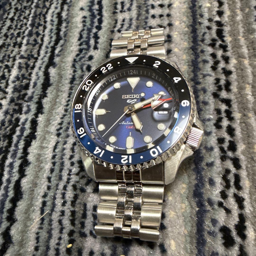 SEIKO5 GMT 青黒