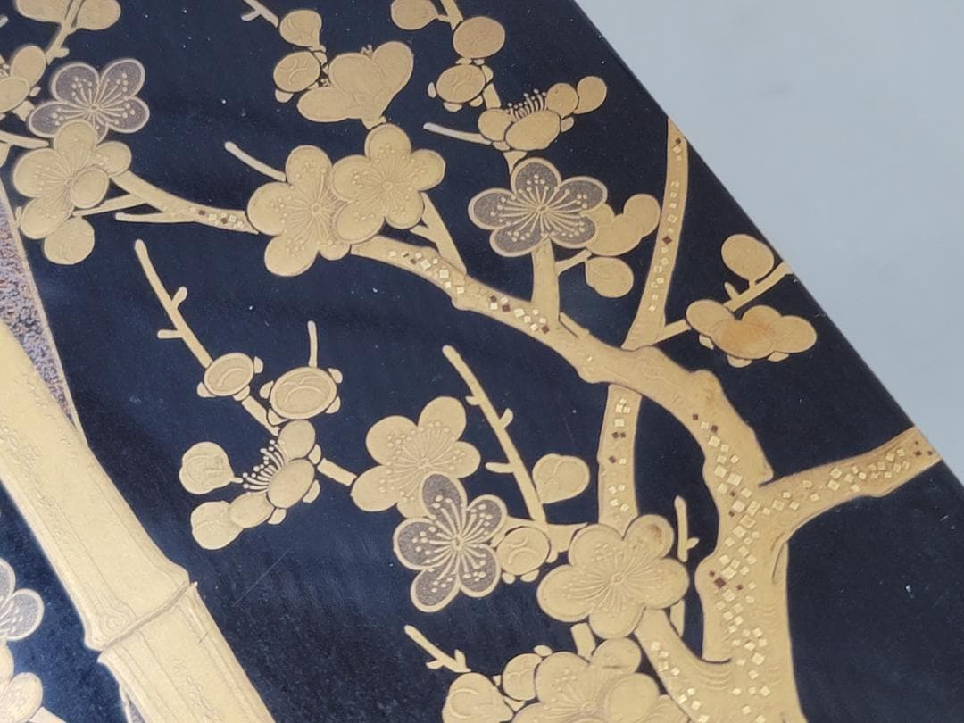 古い 蒔絵 文箱 時代物 美品 DT625