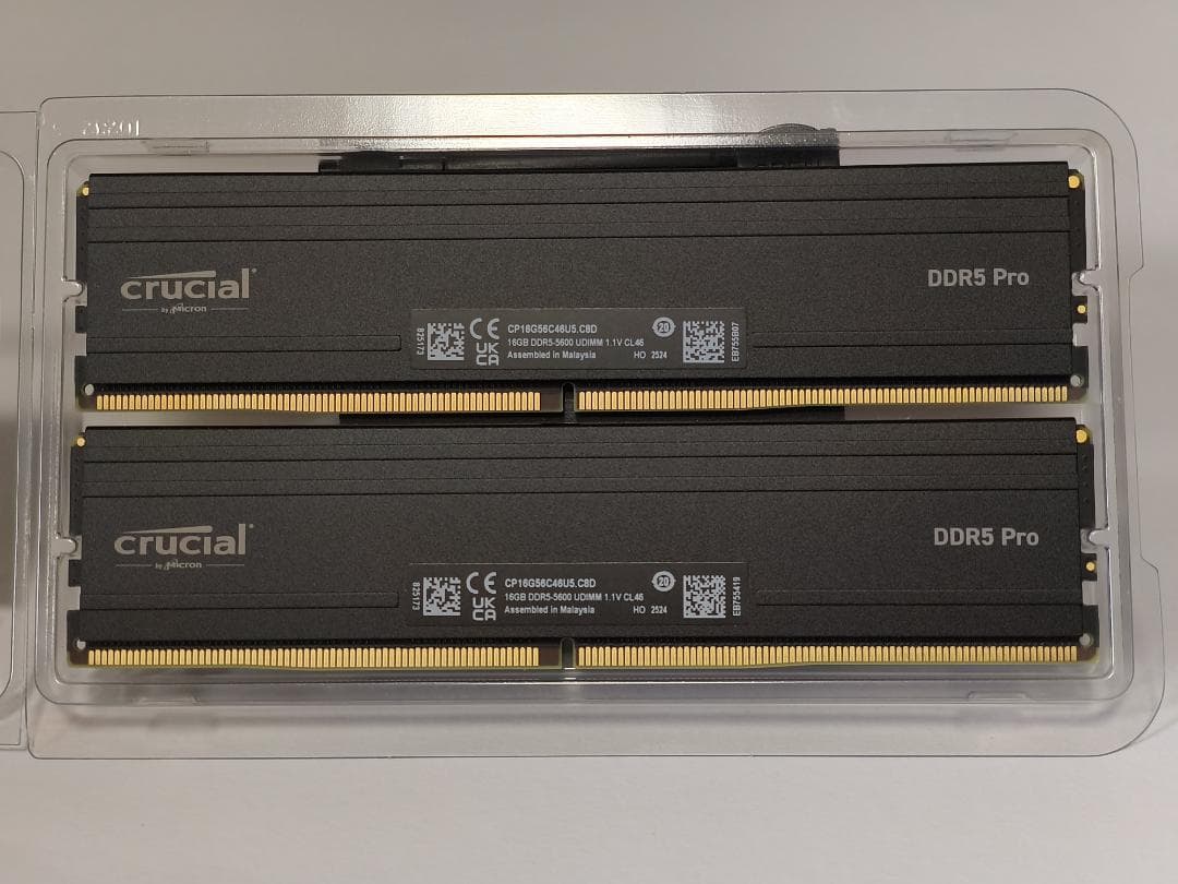 メモリー Crucial Pro DDR5 5600 32GB (2x16GB)