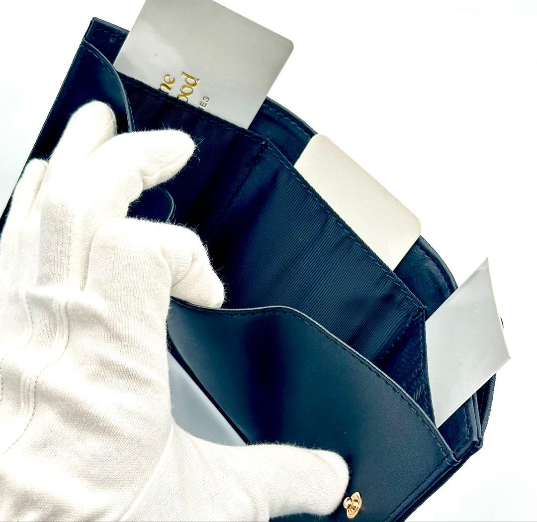 【新品★希少】Vivienne Westwood 三つ折り財布 黒 ブラック